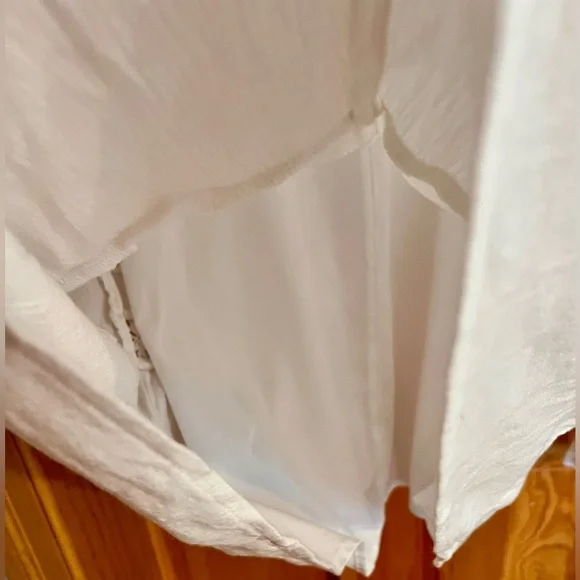 Abercrombie Kids SZ 16 White Lined Top Battenburg Lace Girlhoodcore Tween Teen - Picture 8 of 12